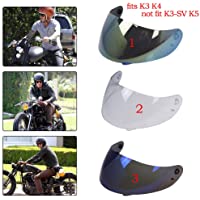 3 Snap Parabrisas Visera para Motocicleta Ciclista para K3 K4 Casco Visera de Moto Engranaje Protector - #1